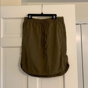 Olive green skirt
